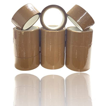 Brown Packaging Tape – (48mm X 66m) Heavy Duty (Pack of 12)