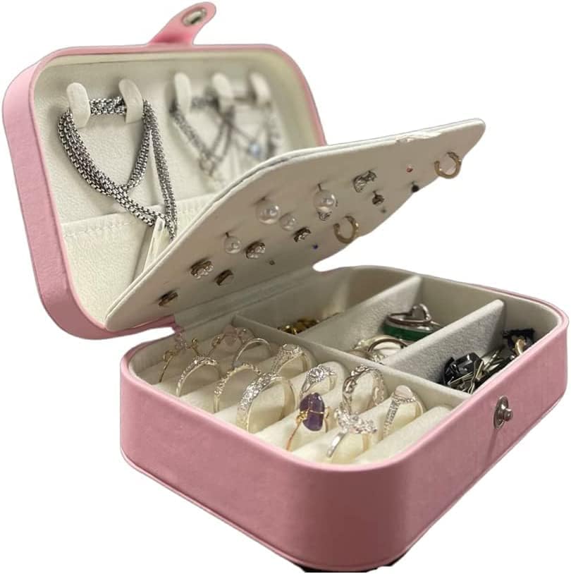 Jewellery Box Organiser - (NAVY BLUE / PINK)