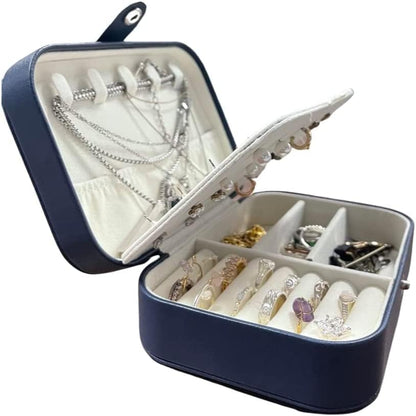 Jewellery Box Organiser - (NAVY BLUE / PINK)