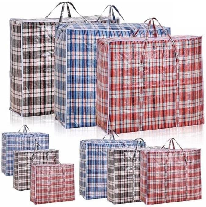 Large Laundry Bag – Zip and reinforced handles (60X80 Pack of 3/5/10)