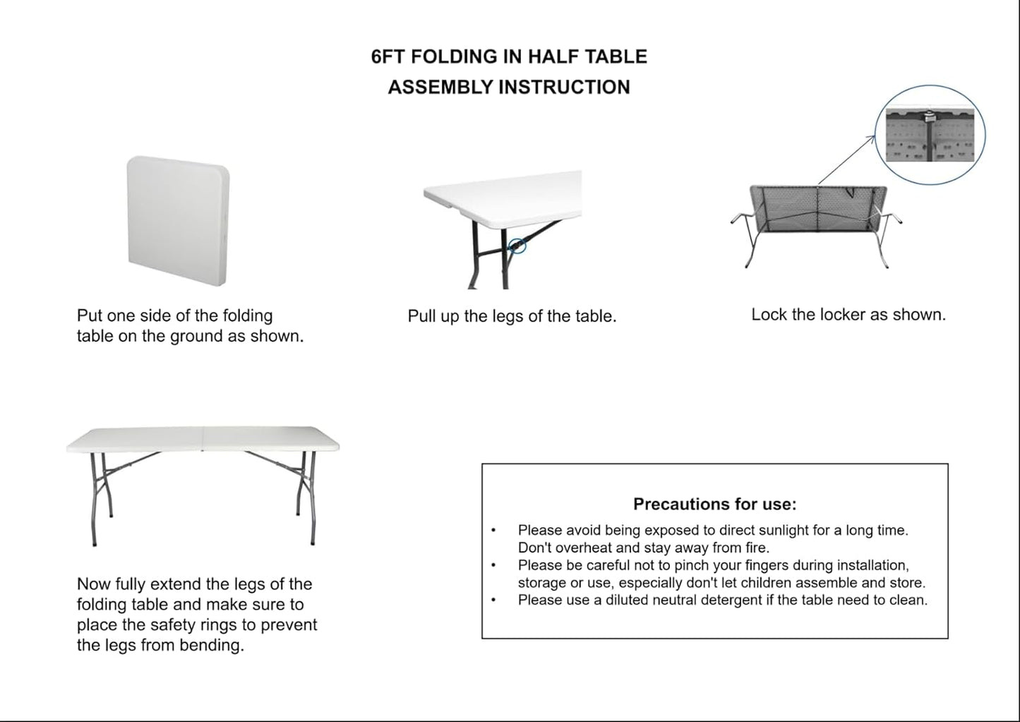 Heavy Duty Trestle Folding Table - (4ft / 6ft)